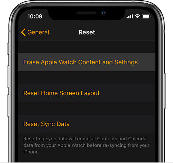 How to erase and reset Apple Watch content 