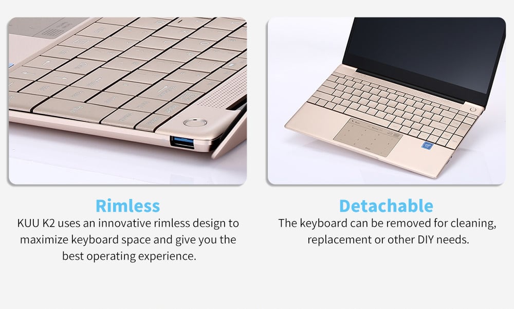 Kuu k2 laptop Detachable Keyboard