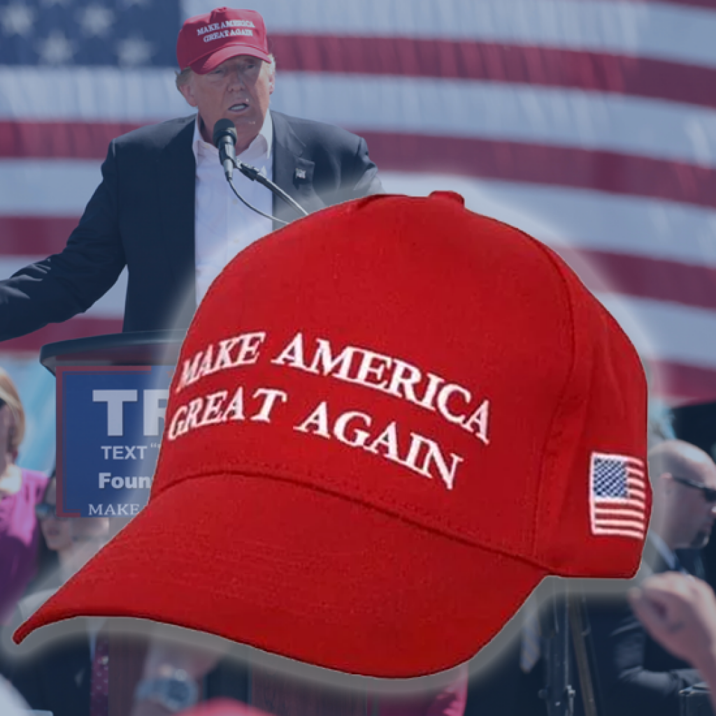 Red Trump Maga Hat from Companies that giveaways products 