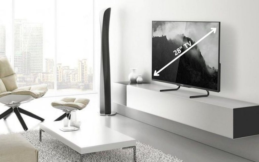 28 inches flat-screen TV Complete TV Size Comparison Guide