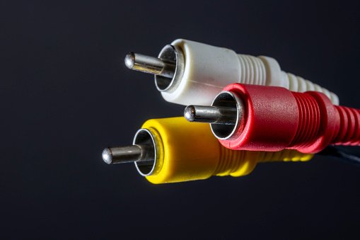 RCA Cables Red White and Yellow Cords 