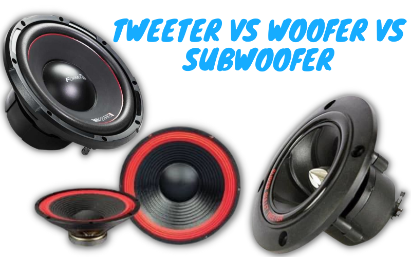 Tweeter vs Woofer vs Subwoofer